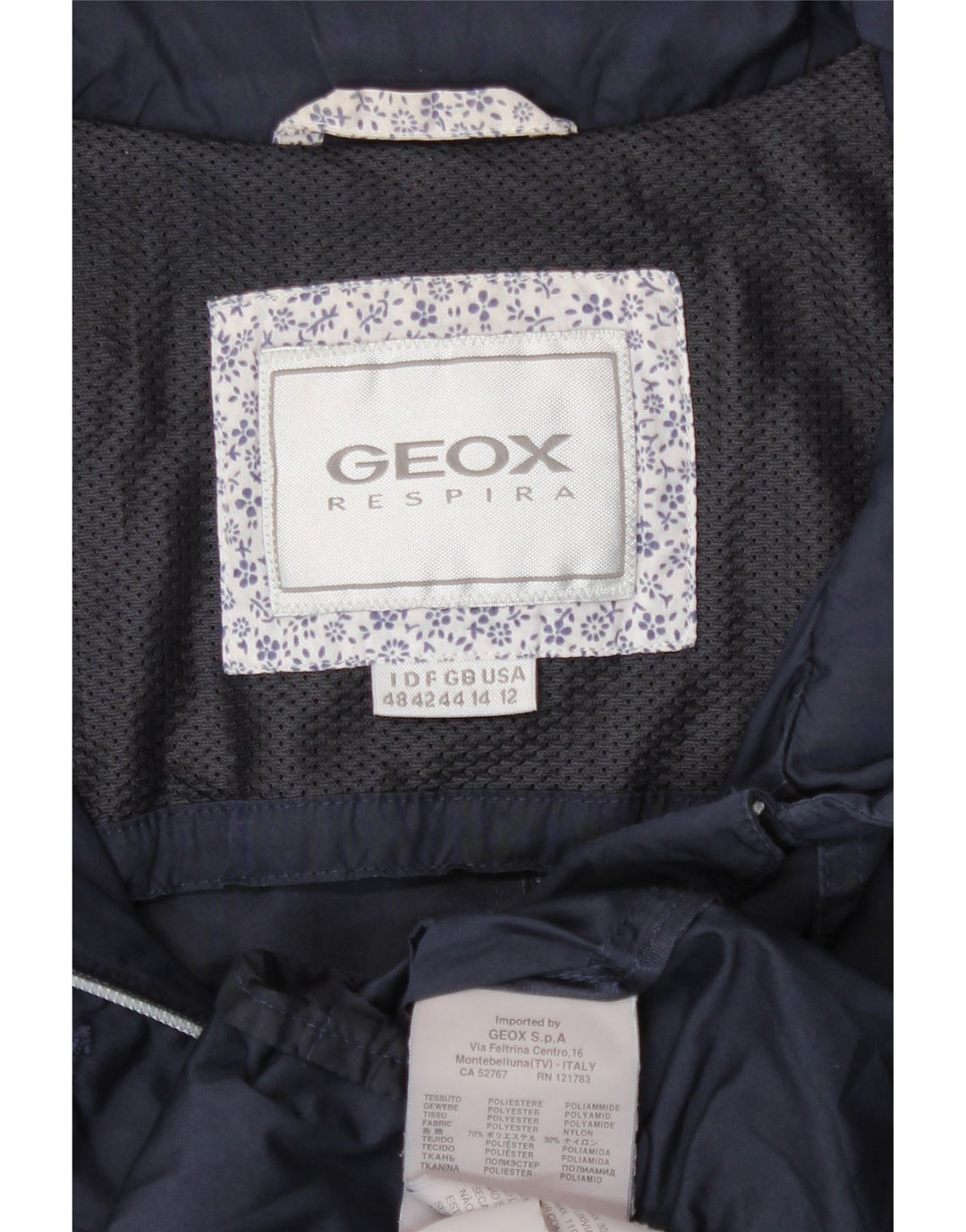 Geacă Utilitară Geox Respira pentru femei UK 14 Poliester mare bleumarin