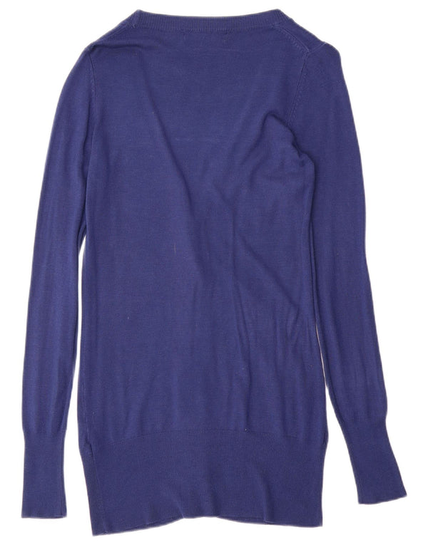 Pulover cardigan pentru femei ZARA UK 10 mic, bleumarin, viscoză