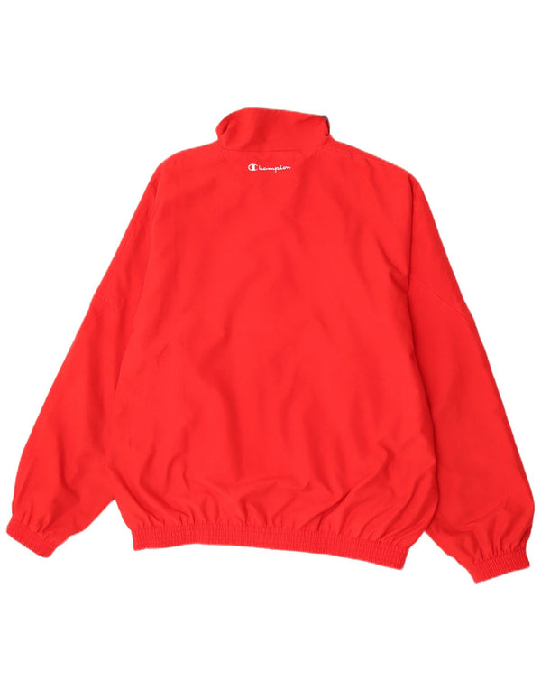 Champion Mens Tracksuit Top Jacket XL Red Colourblock Polyester