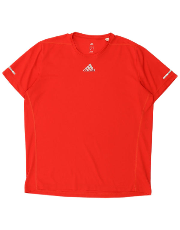 Tricou Adidas Climalite pentru bărbați Top XL poliester roșu
