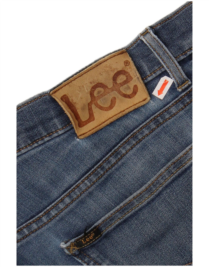 Blugi subțiri LEE Daren Zip Fly pentru bărbați W34 L32 Bumbac albastru