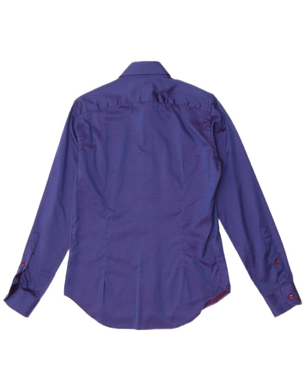 Cămașă pentru bărbați Naracamicie XS Blue Spotted Bumbac