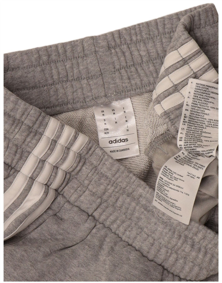 Pantaloni scurți sport Adidas pentru bărbați, bumbac cu pete gri medii