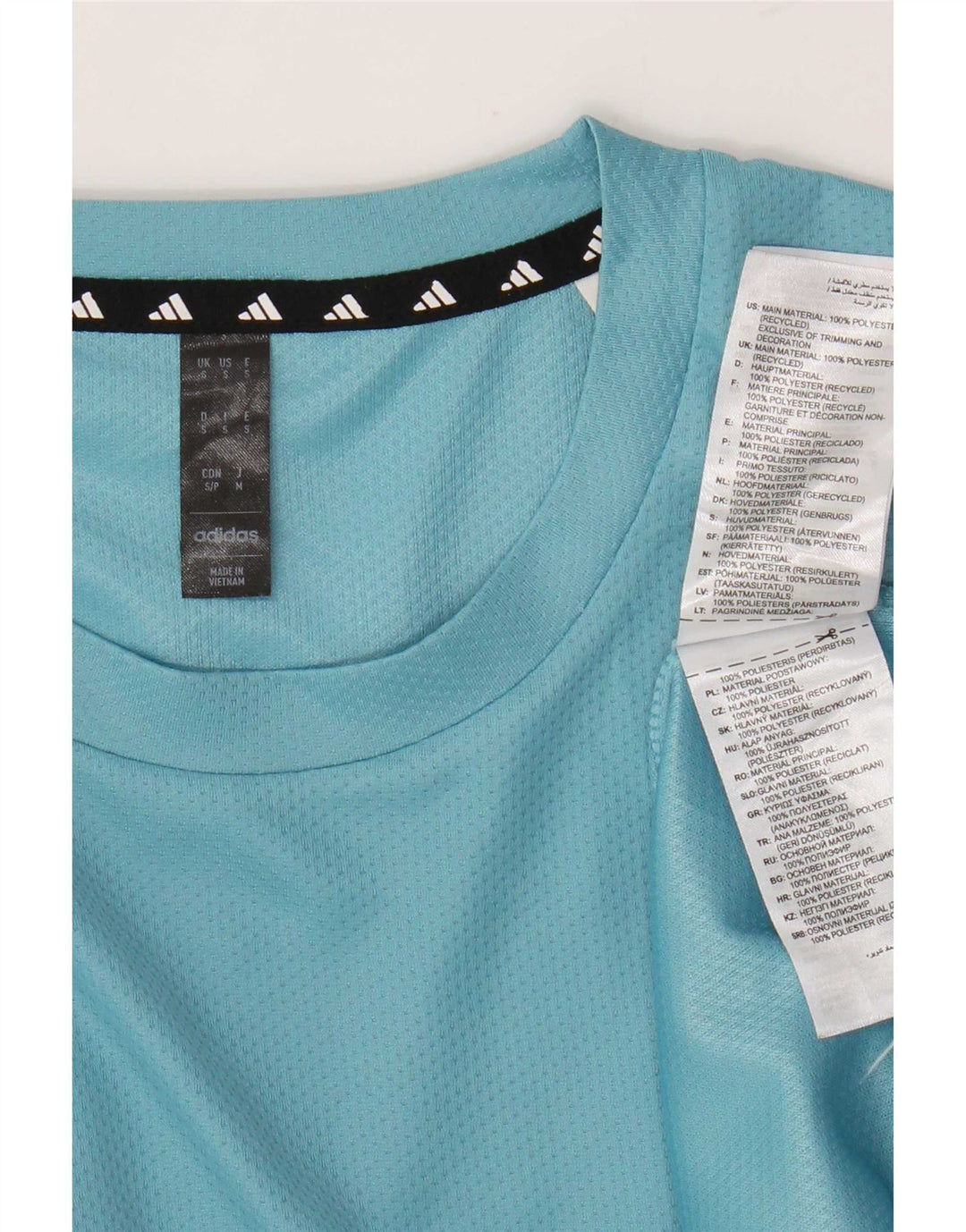 Tricou pentru bărbați Adidas Top mic, albastru, poliester
