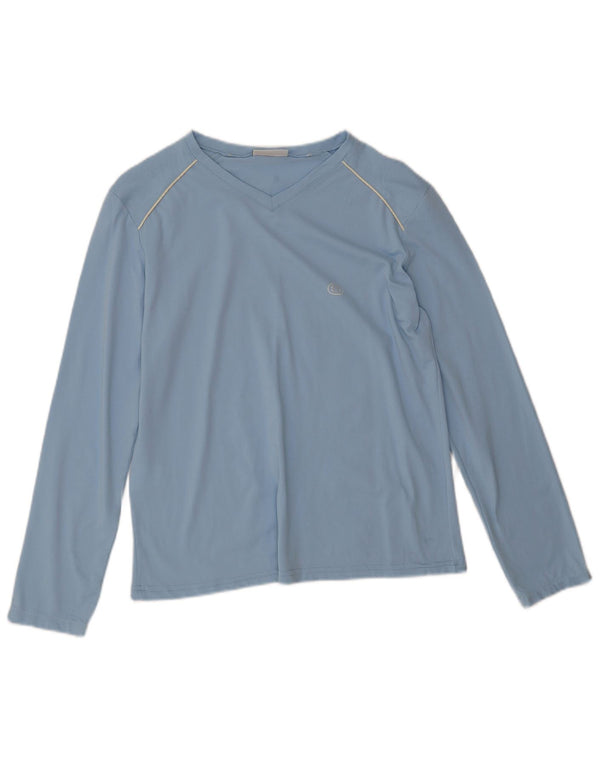 Sergio Tacchini Top pentru femei cu mânecă lungă IT 48 XL Albastru Poliamidă