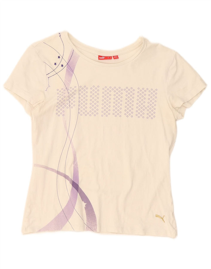 Tricou grafic Puma pentru femei Top UK 16 Large White