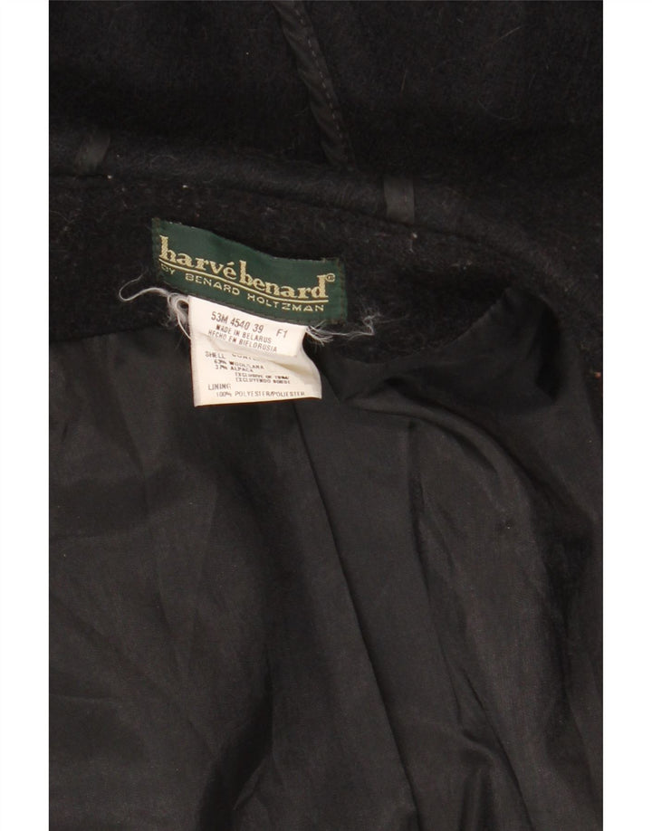 Duffle Coat pentru femei Harve Benard, supradimensionat, cu glugă, UK 16, mare, lână neagră