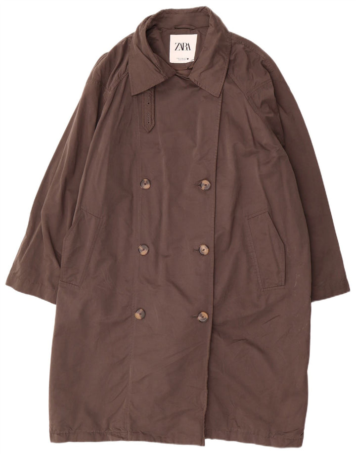 Trench supradimensionat pentru femei Zara UK 18 XL gri