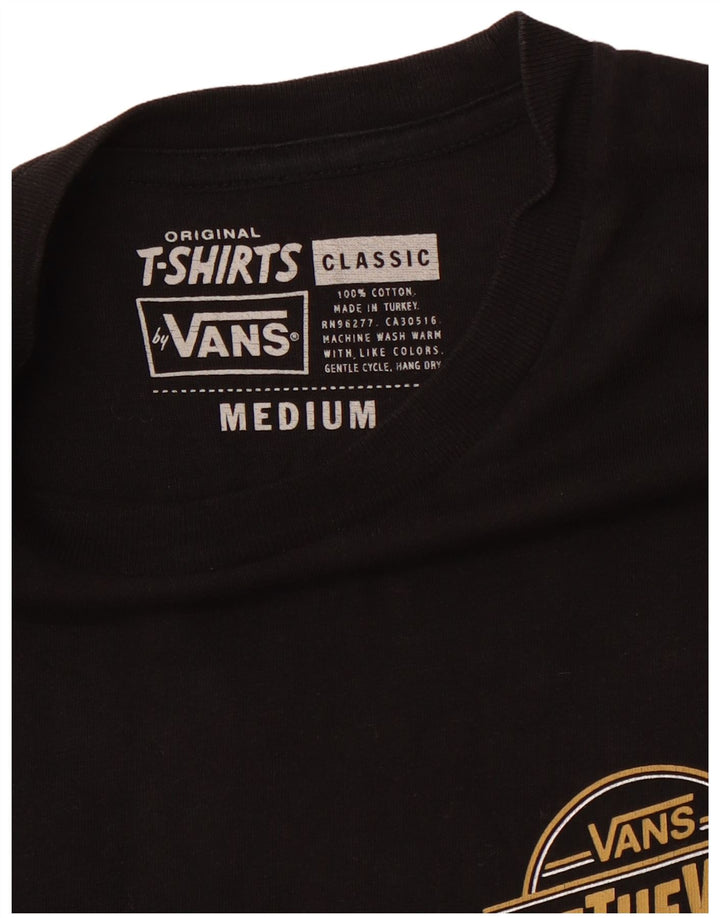 Tricou grafic pentru bărbați VANS Top mediu negru bumbac