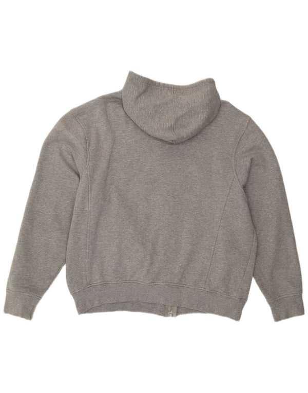 Fila Womens Graphic Zip Hoodie Sweater UK 20 2XL Grey Cotton