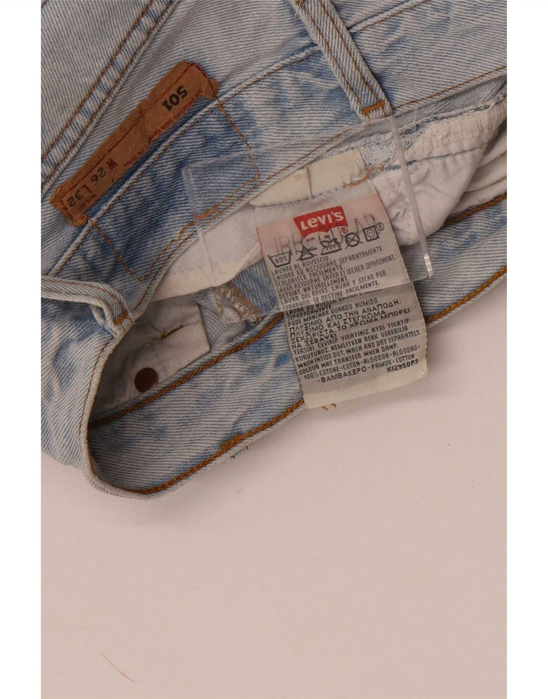 Pantaloni scurți Levi's 501 Denim W26 XS Blue Bumbac