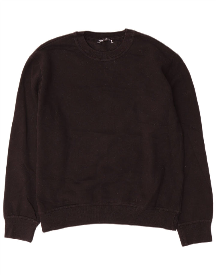 Pulover pentru femei Zara UK 14 Bumbac mediu negru