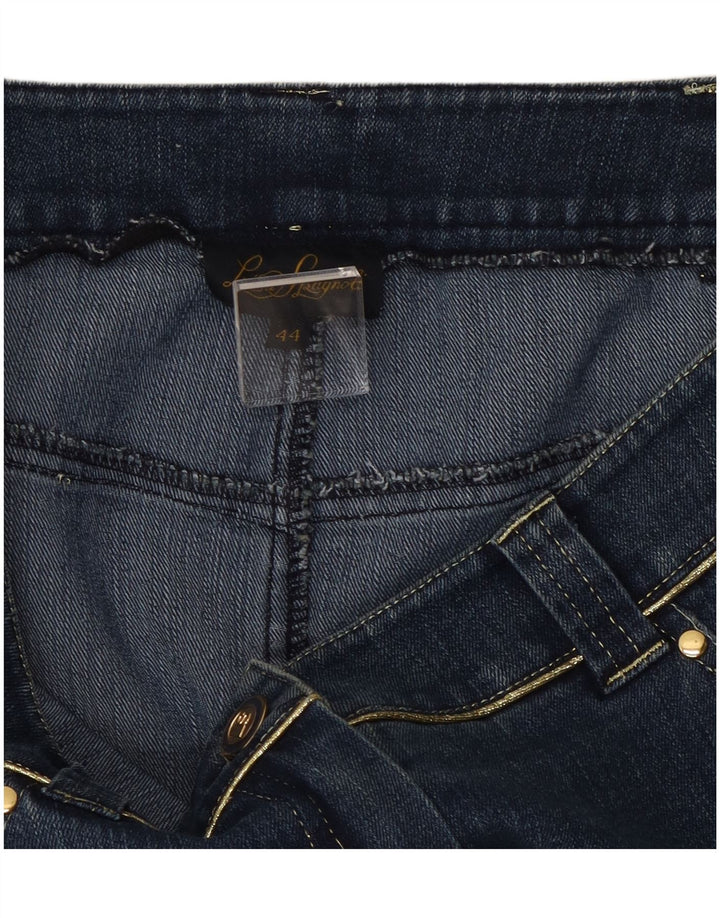 Fusta de blugi pentru femei Luisa Spagnoli IT 44 Medium W28 Bumbac Albastru