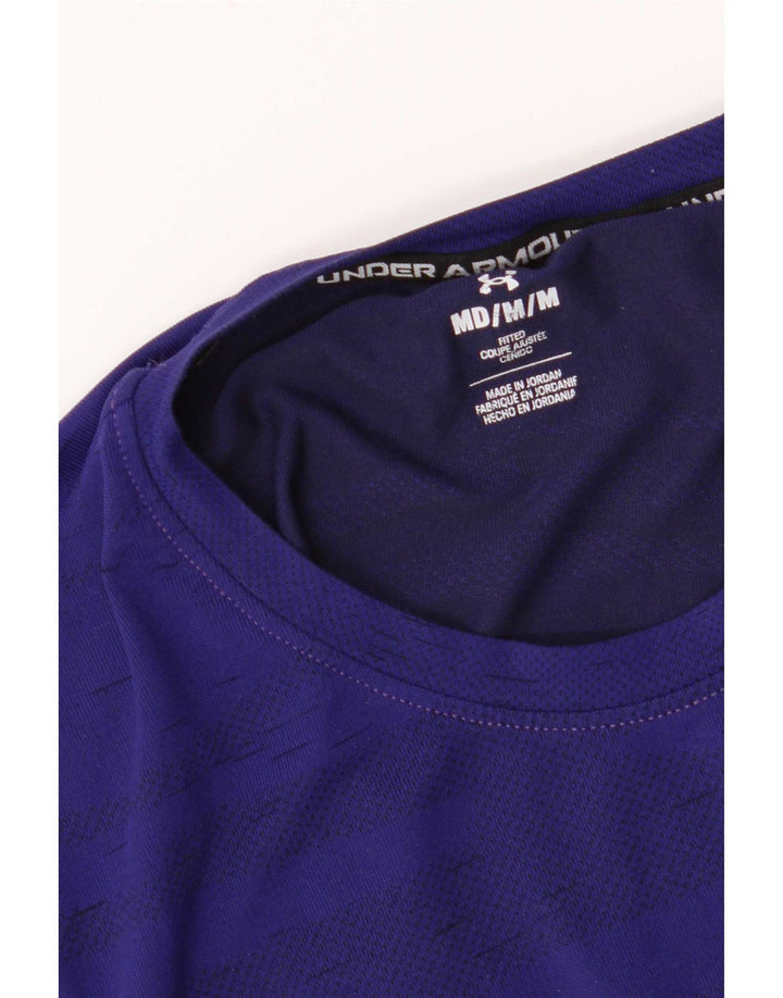 Tricou pentru bărbați Under Armour Top Mediu Bleumarin cu dungi