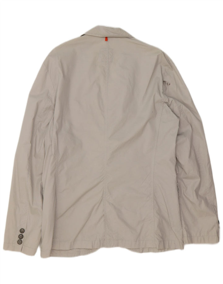 Jachetă blazer pentru bărbați Hugo Boss, cu 2 nasturi, UK 52 XL, bumbac gri
