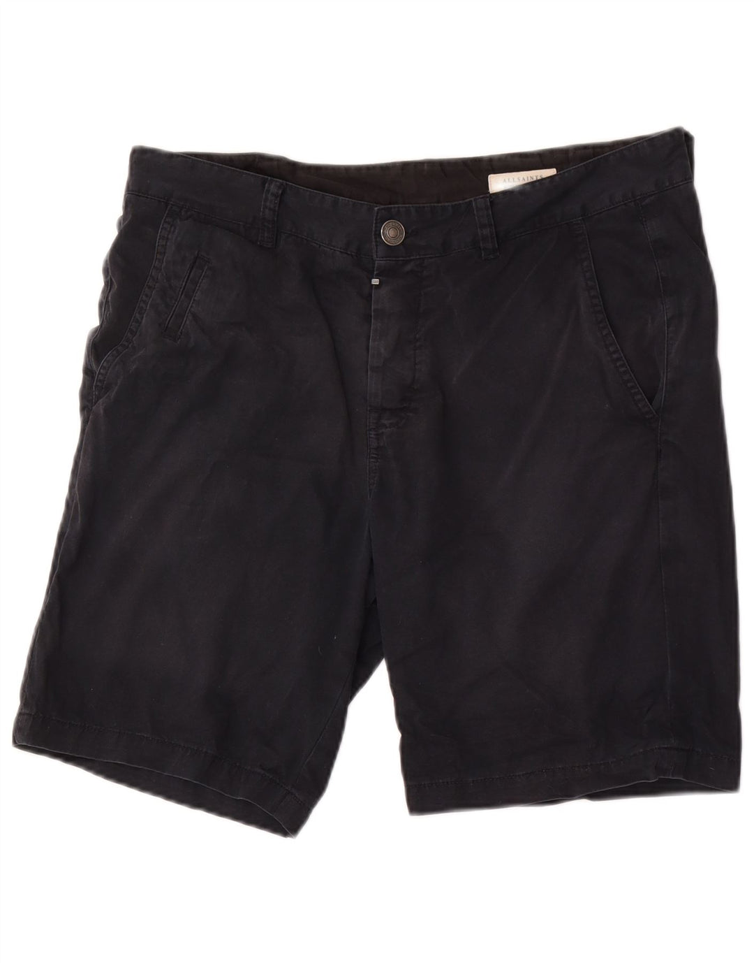 Pantaloni scurți chino pentru bărbați All Saints W32 bumbac mediu negru