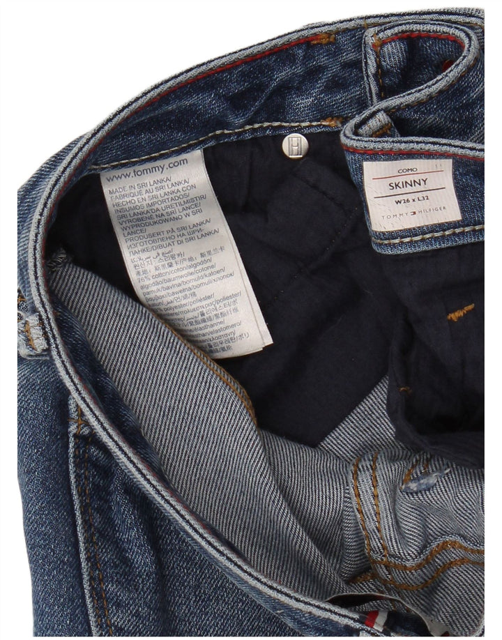 TOMMY HILFIGER Blugi Como Skinny pentru Damă W26 L32 Bumbac Albastru