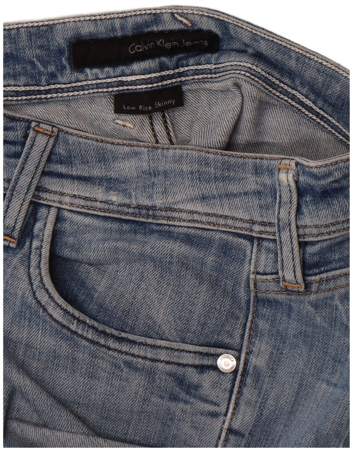 Blugi skinny pentru femei Calvin Klein W30 L26 albastru