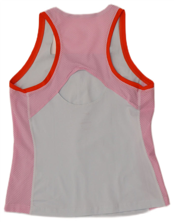 Vestă subțire Dri Fit Nike pentru femei UK 12 Medium Blue Colorblock