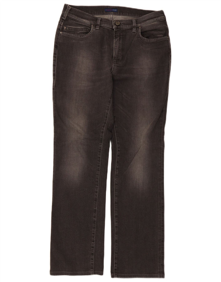 Blugi drepti pentru femei Trussardi W30 L29 bumbac gri