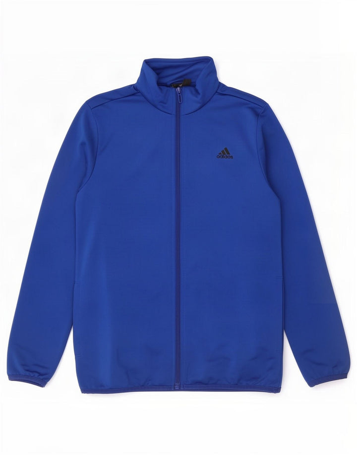 Jachetă de top pentru trening cu grafic pentru băieți Adidas 11-12 ani poliester albastru