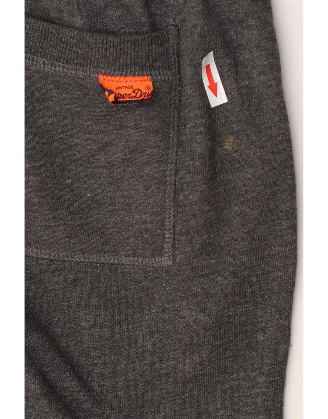 Pantaloni scurti de sport grafic Superdry pentru bărbați, bumbac, gri mici