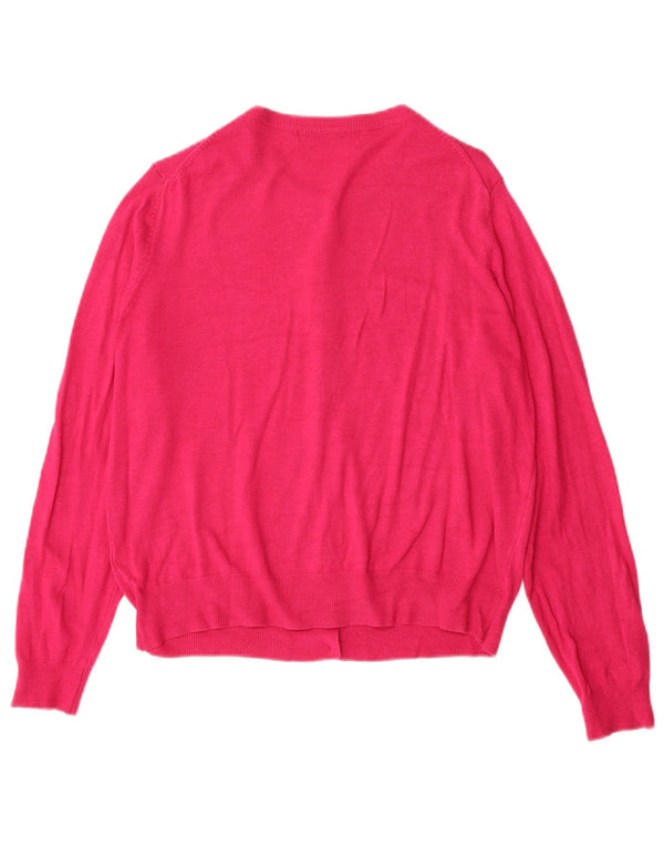 Pulover cardigan pentru femei Marks & Spencer UK 14 Medium Pink Viscose Classic