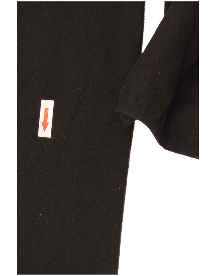 Pulover din lână The North Face pentru bărbați, cu fermoar și gât, poliester negru 2XL
