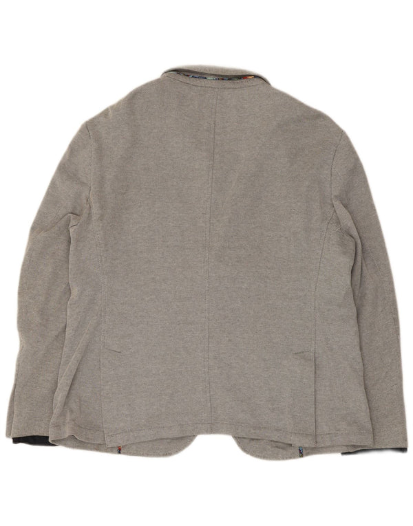 Blazer pentru bărbați Zara cu 2 nasturi EU 56 XL Poliester gri