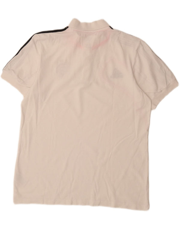 Tricou polo ADIDAS FC Bayern Munchen pentru bărbați Marea Britanie 44/46 Bumbac alb mare