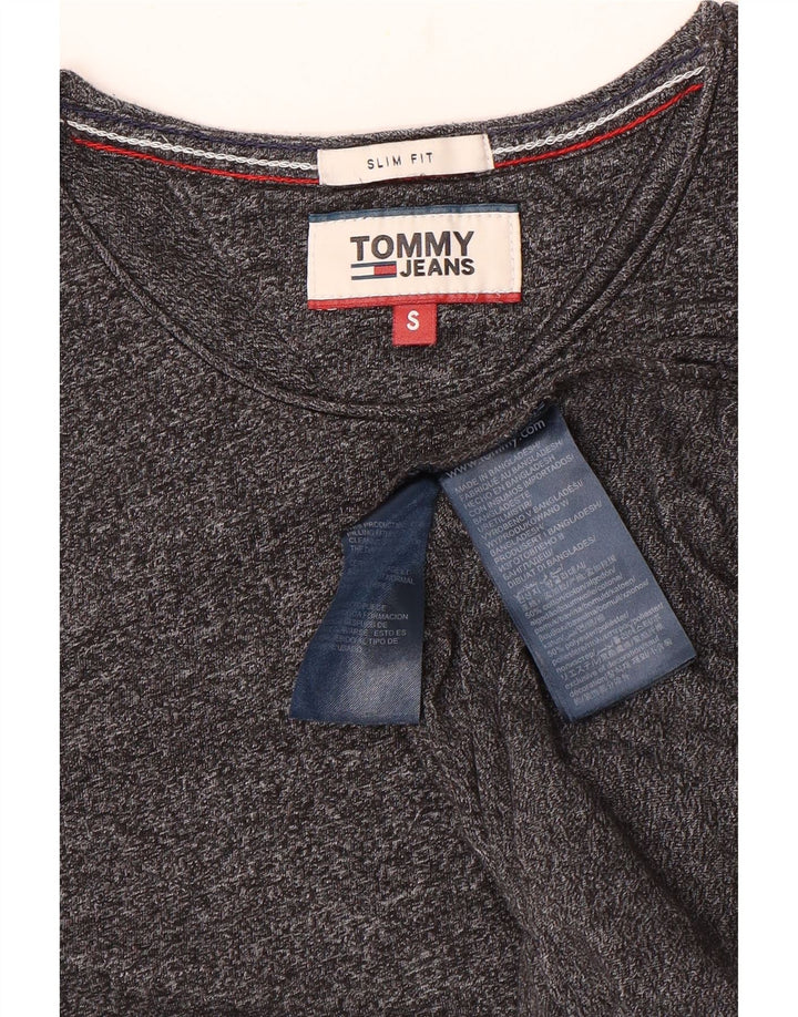 Tricou pentru bărbați Tommy Hilfiger Slim Fit Top mic, gri, bumbac cu pete