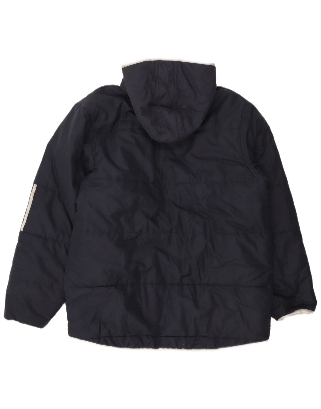 Jachetă căptușită cu glugă pentru bărbați Adidas UK 38 Poliester mediu albastru bleumarin