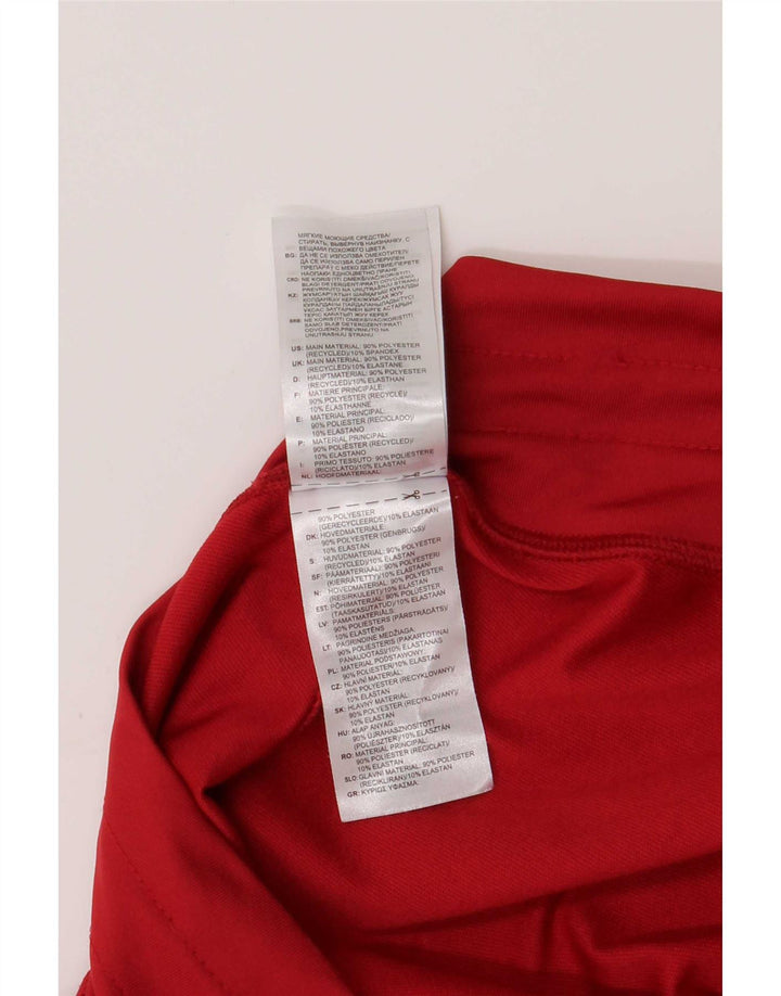 Pantaloni de trening Adidas pentru femei Marea Britanie 16/18 Poliester roșu mare