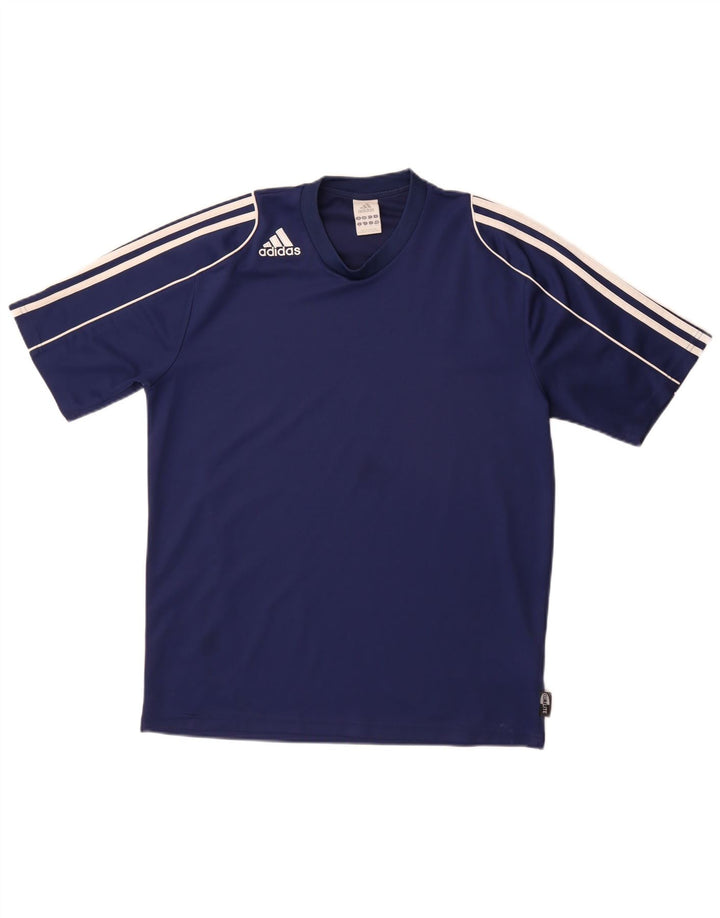 Tricou Adidas Climalite pentru bărbați Top Mediu Bleumarin Poliester