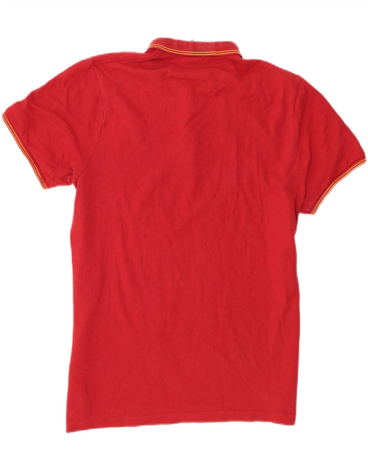 Tricou polo Nike Galata Saray pentru bărbați, bumbac cu dungi roșii medii