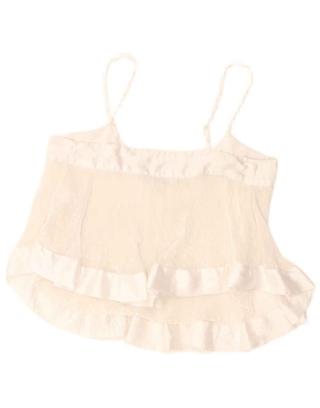 Top crop pentru femei Zara UK 10 Poliester cu pete albe mici