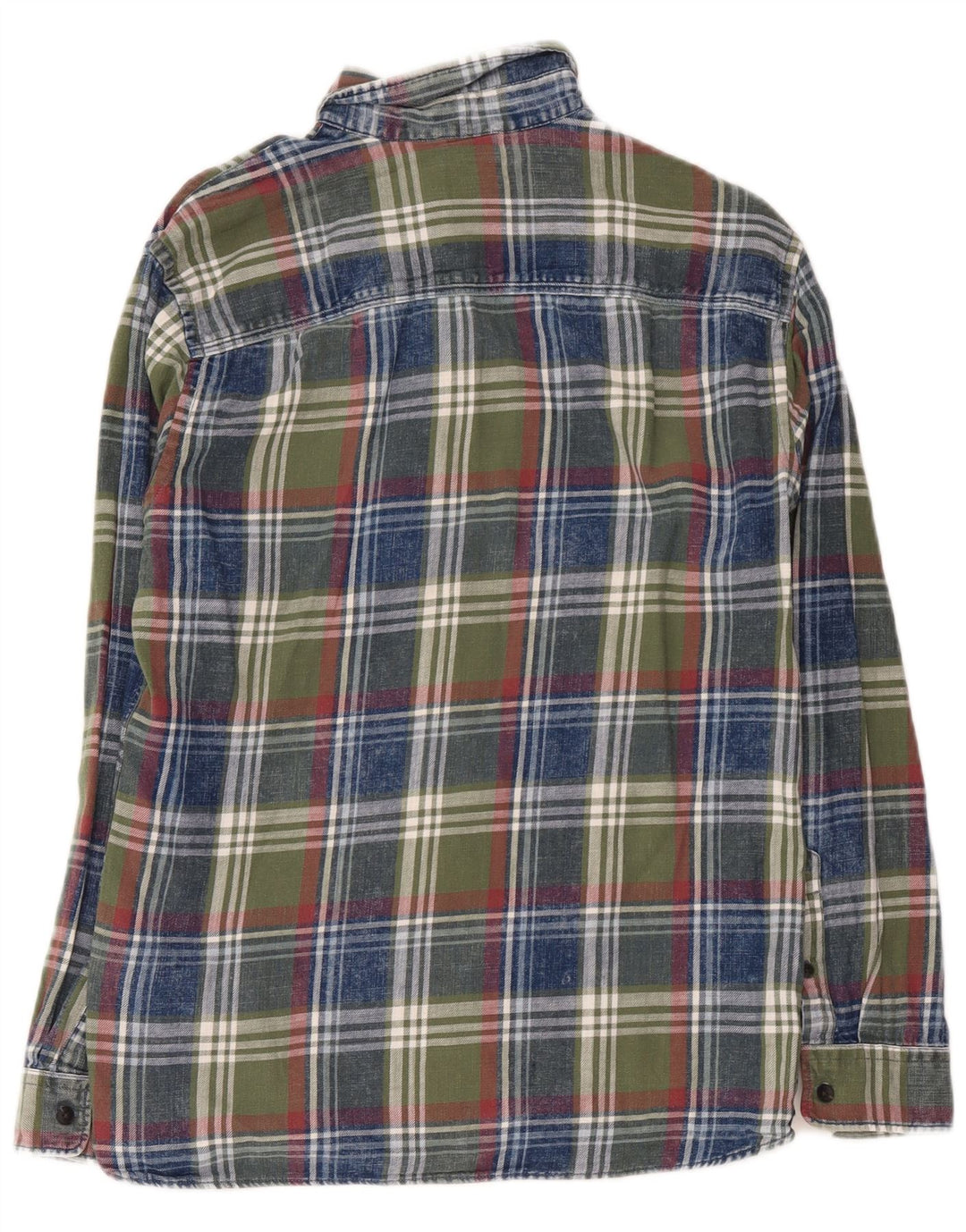 Cămașă de flanel Jack & Jones pentru bărbați, bumbac cu carouri verde mediu