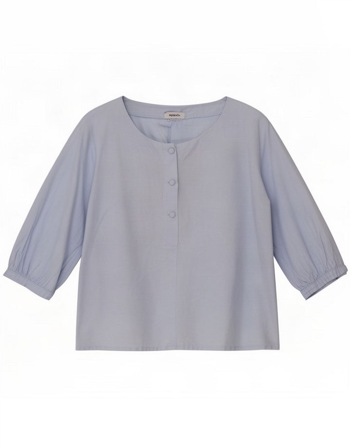 Max & Co. Top bluză cu mâneci 3/4 pentru femei UK 12 Medium Blue