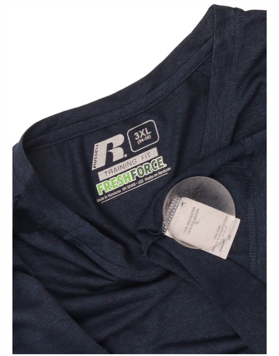 Russell Athletic Top pentru bărbați cu mânecă lungă 3XL bleumarin poliester