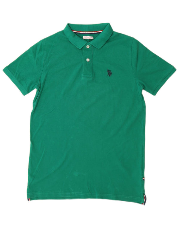 U.S. Polo Assn. Tricou polo pentru bărbați, bumbac verde mic