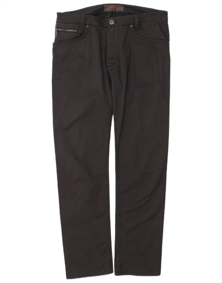 Guess Blugi drepti pentru bărbați W33 L32 bumbac cu dungi negre
