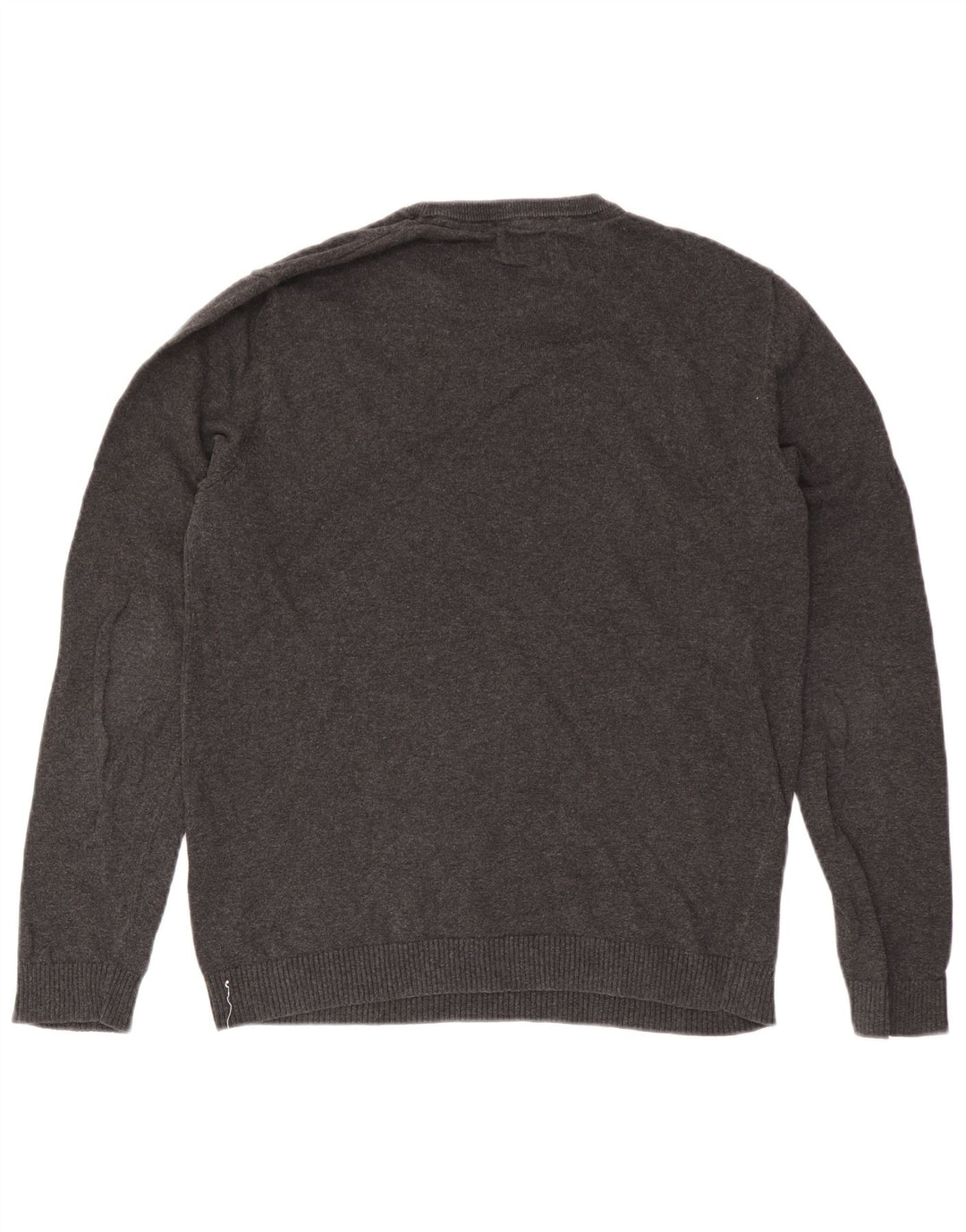 Pulover Jack & Jones pentru bărbați, cu gât crew, bumbac, gri mediu