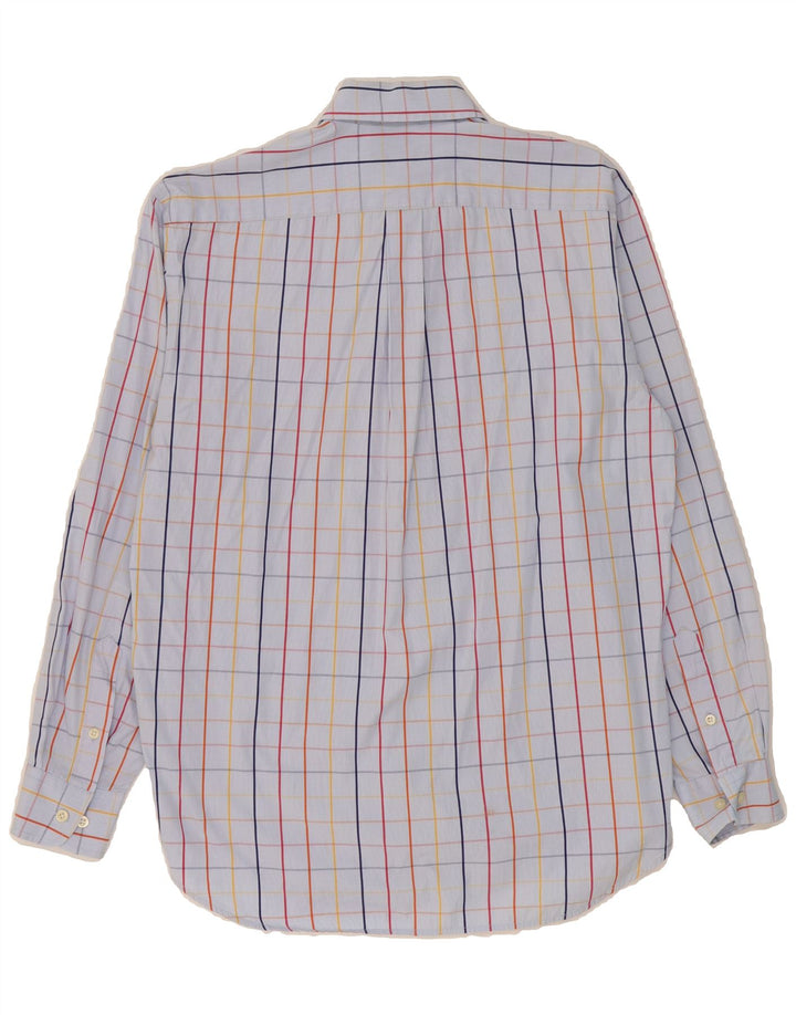 MARINA YACHTING Mens Shirt Size 40 Medium Blue Check Cotton Vintage Marina Yachting and Second-Hand Marina Yachting from Messina Hembry 