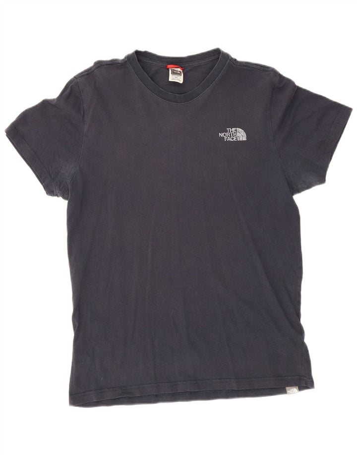 Tricou grafic pentru bărbați The North Face Top mediu din bumbac bleumarin