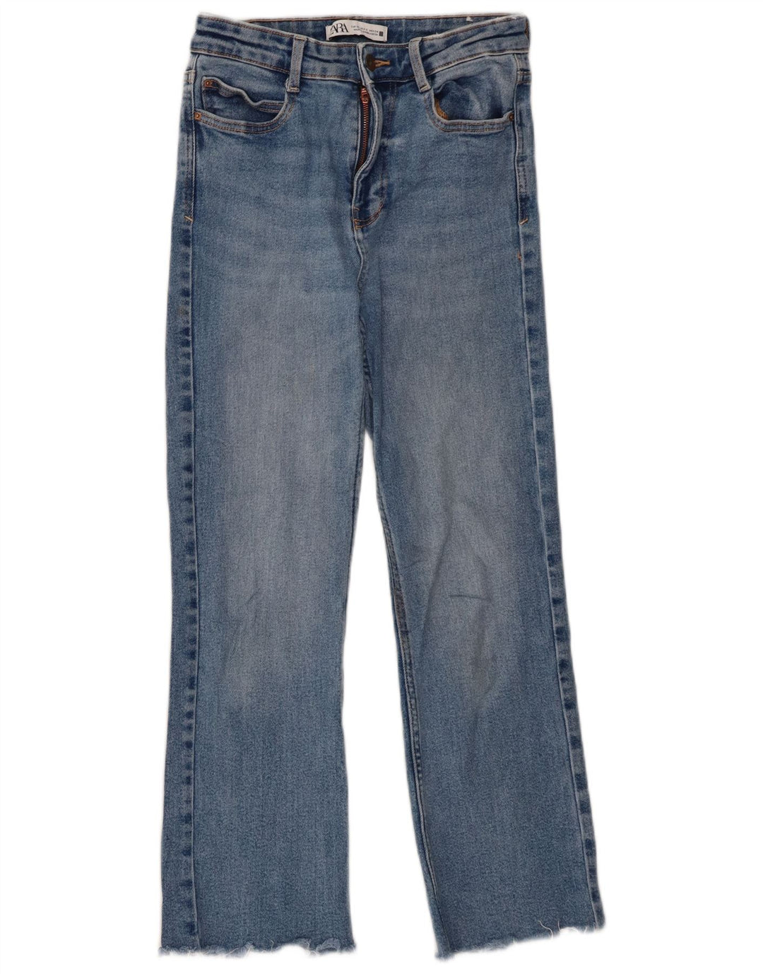 Blugi Zara Femei Bootcut EU 34 2XS W24 L25 Albastru