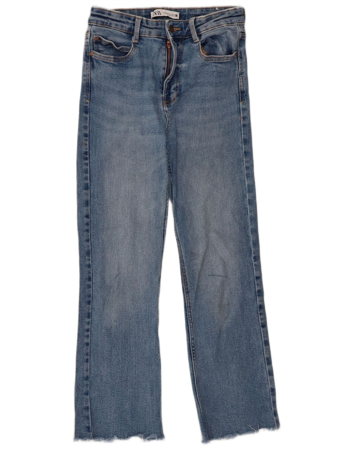 Blugi Zara Femei Bootcut EU 34 2XS W24 L25 Albastru