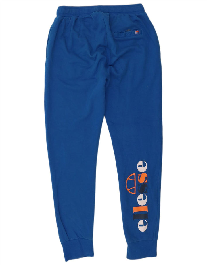 Pantaloni de trening grafic pentru bărbați Ellesse Pantaloni de jogging Bumbac albastru mediu