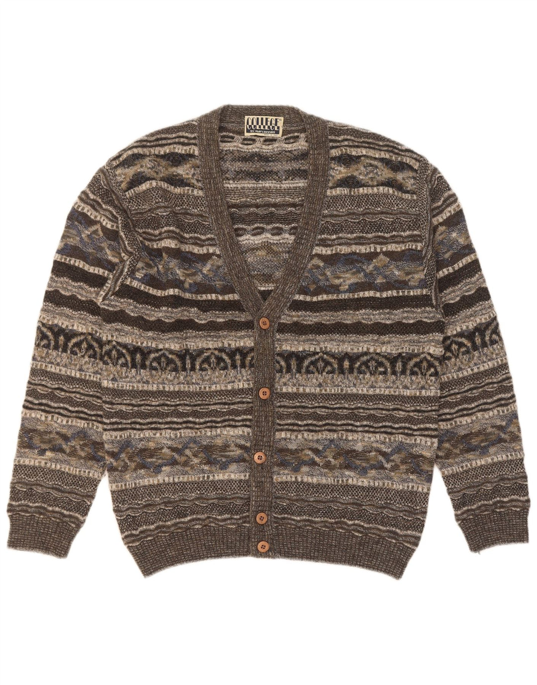 Marcazzani Pulover Cardigan Bărbați IT 50 Medium Gri Retro