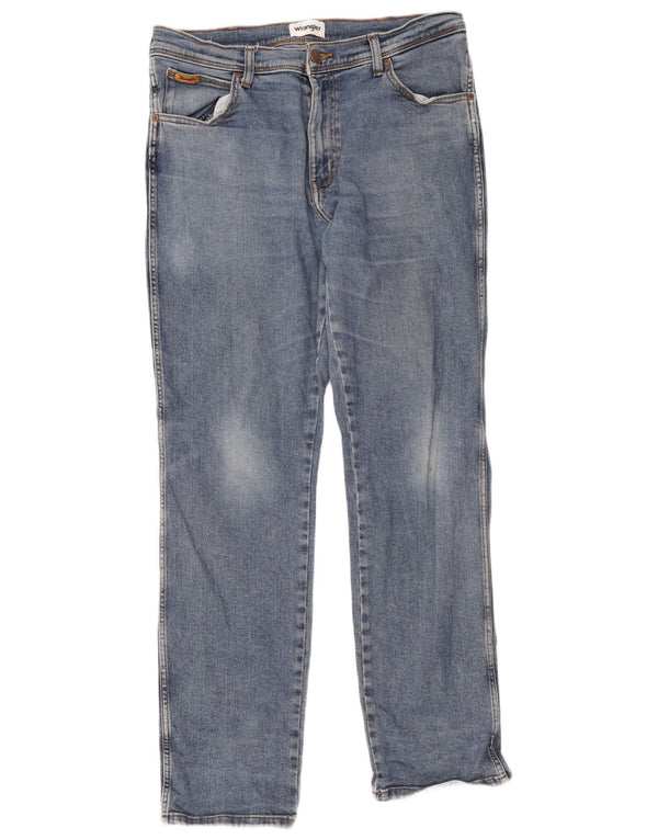 Blugi drepte pentru bărbați Wrangler Texas W36 L34 Bumbac albastru