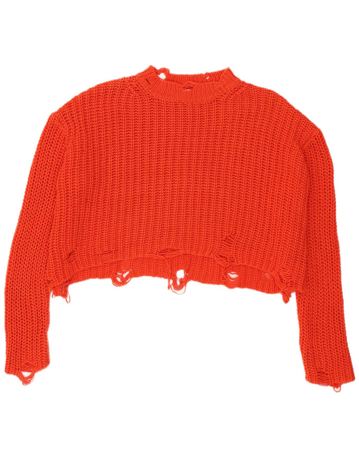 Pulover oversized cu gât țestoasă pentru femei Zara UK 10 Mic portocaliu